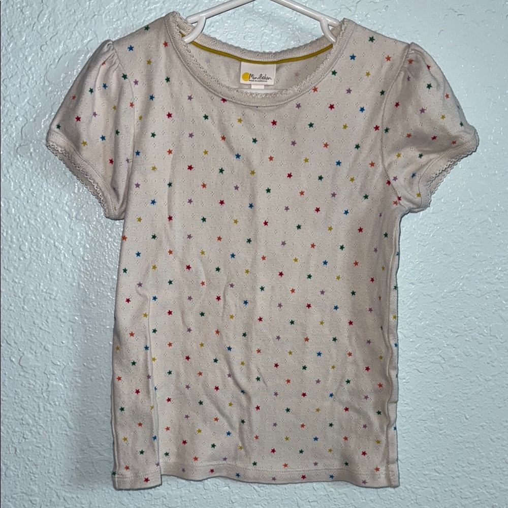 Mini Boden pointelle star shirt